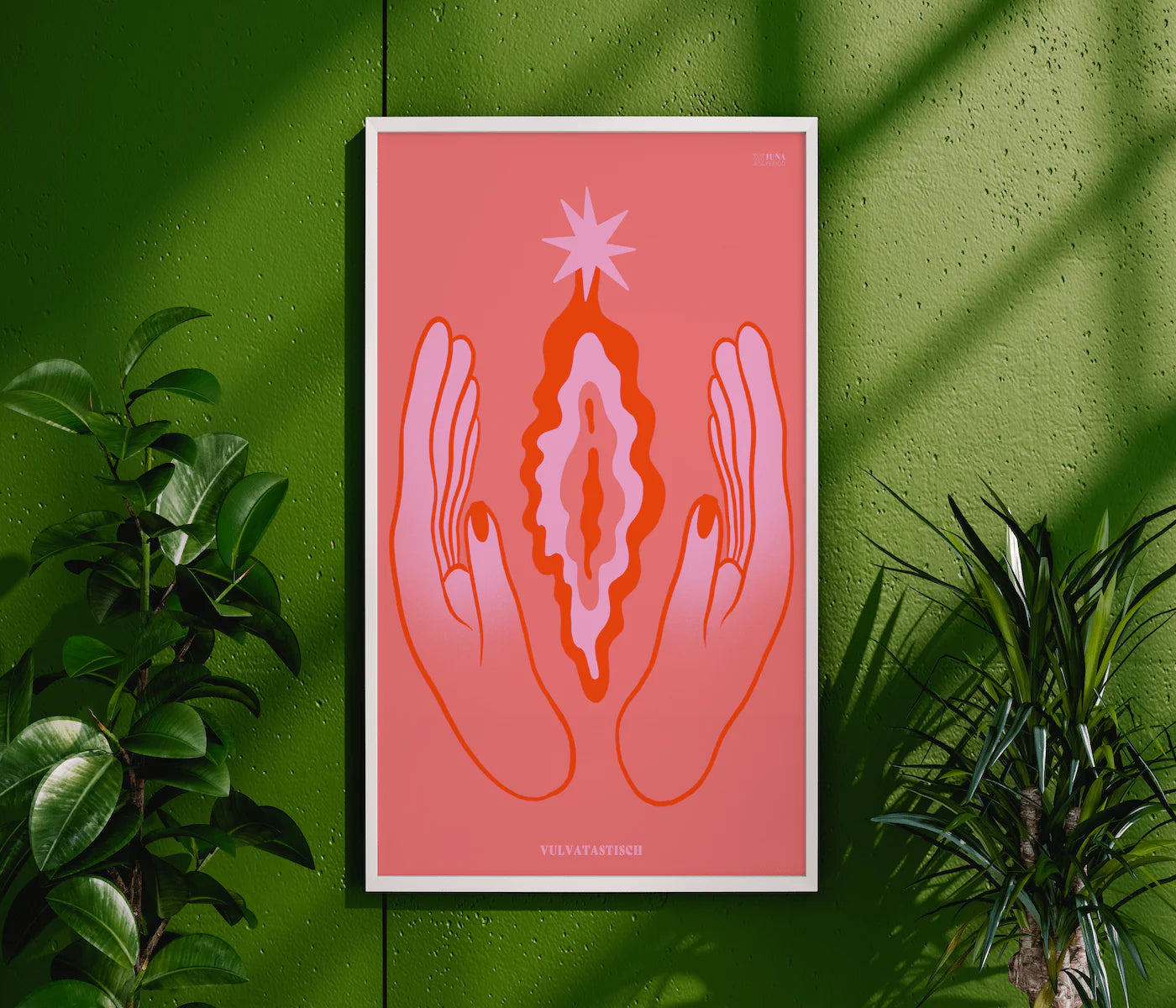 Strahlende Vulva Poster