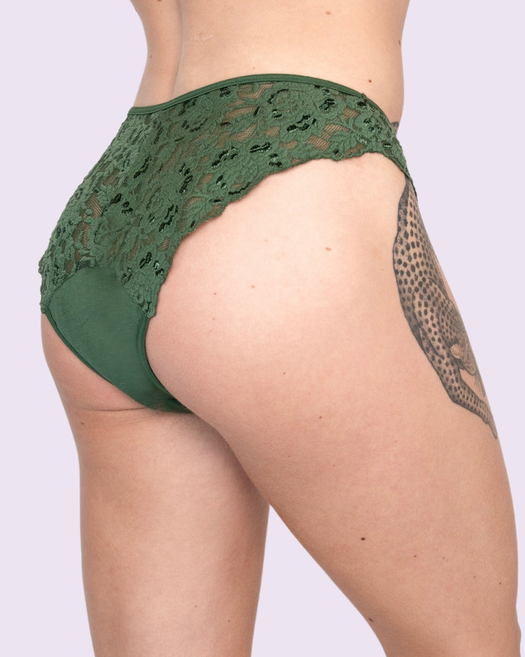 Period Panty – Brazilian mit Spitze (Heavy Flow)