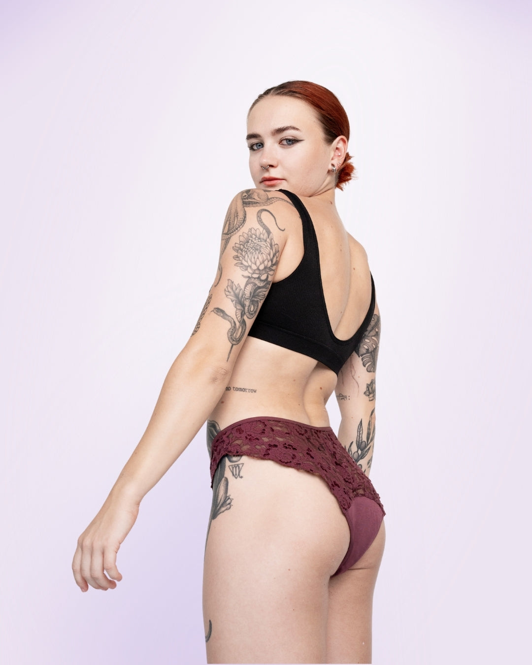 Period Panty – Brazilian mit Spitze (Heavy Flow)