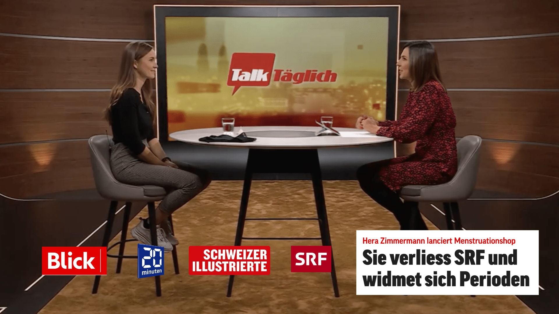 Juna Period mit Hera Zimmermann in den Medien bei Tele Zueri und Blick.