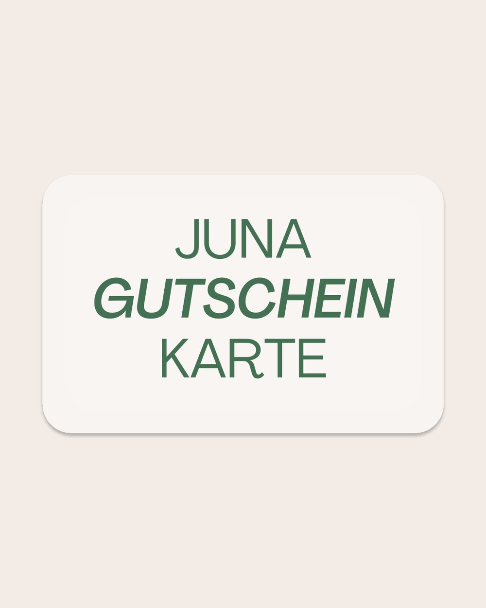 Chèque cadeau Période Juna