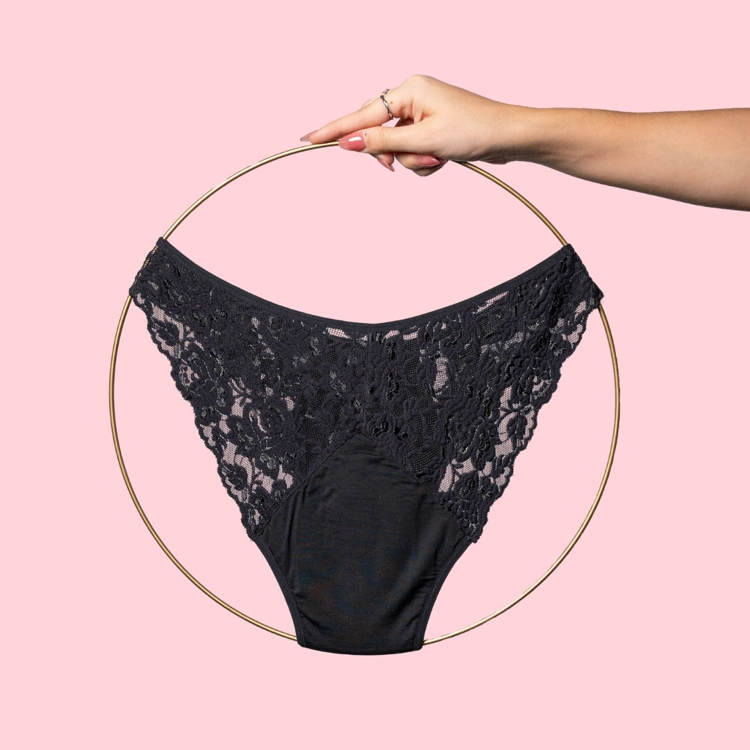 Culotte menstruelle – culotte avec dentelle (fort flux)