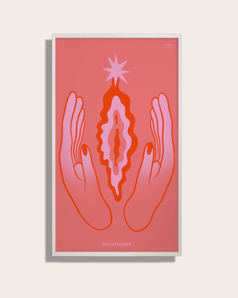 Affiche vulve rayonnante | Conçu par Vollgas Studio