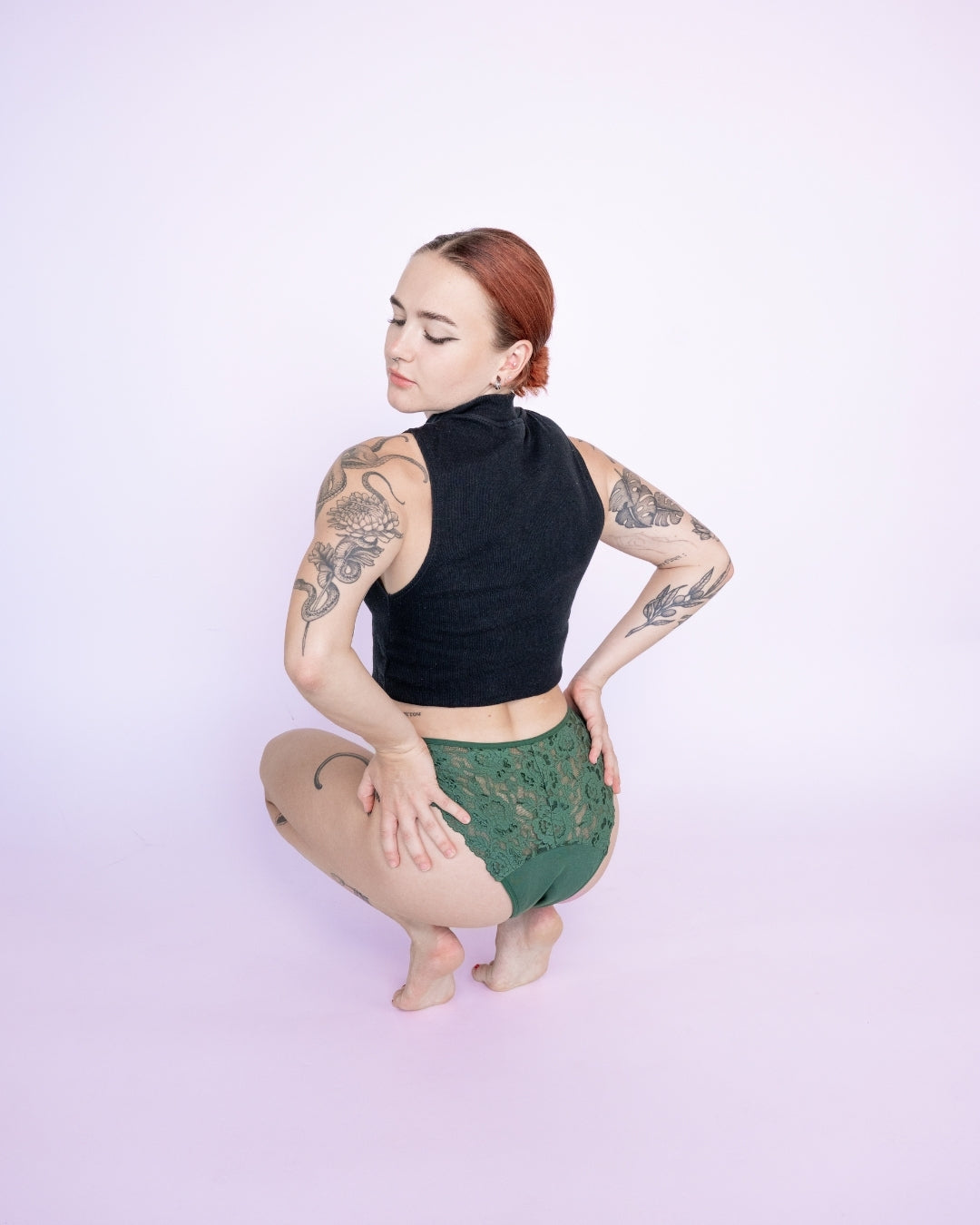 Culotte menstruelle – culotte avec dentelle (fort flux)