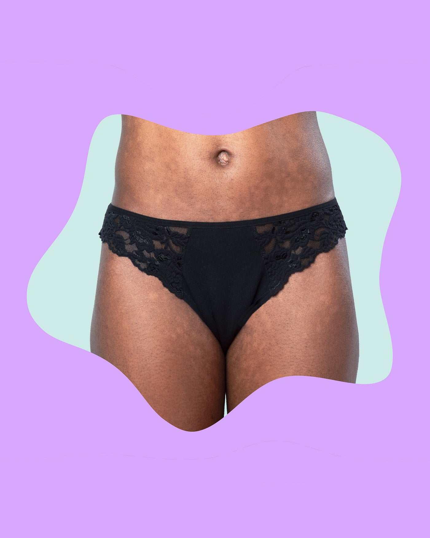 Period Panty – Slip mit Spitze (strong flow)